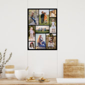 Creëer Uw eigen fotocollage 9 Poster (Keuken)