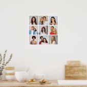 Creëer Uw eigen fotocollage 9 Poster (Keuken)