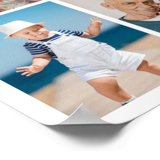 Creëer Uw eigen fotocollage 9 Poster (Hoek)