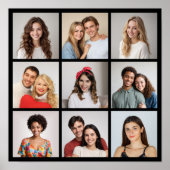 Creëer Uw eigen fotocollage 9 Poster (Voorkant)