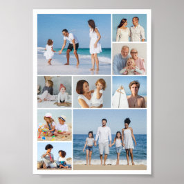 Creëer Uw eigen fotocollage 9 Poster