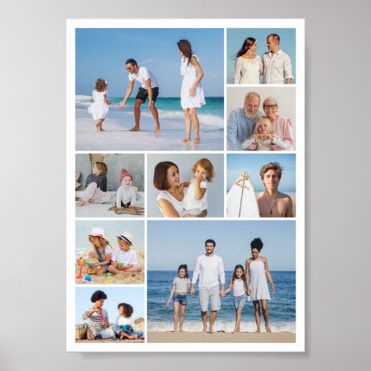 Creëer Uw eigen fotocollage 9 Poster (Voorkant)