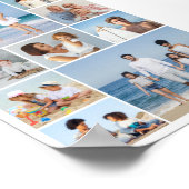 Creëer Uw eigen fotocollage 9 Poster (Hoek)