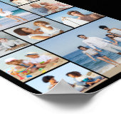 Creëer Uw eigen fotocollage 9 Poster (Hoek)