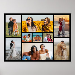 Creëer Uw eigen fotocollage 9 Poster