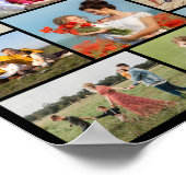 Creëer Uw eigen fotocollage 9 Poster (Hoek)