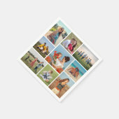 Creëer Uw eigen fotocollage 9 Servet (Hoek)