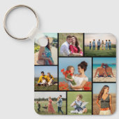 Creëer Uw eigen fotocollage 9 Sleutelhanger (Voorkant)