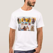 Creëer Uw eigen fotocollage 9 T-shirt (Voorkant)