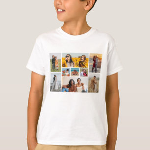 Creëer Uw eigen fotocollage 9 T-shirt