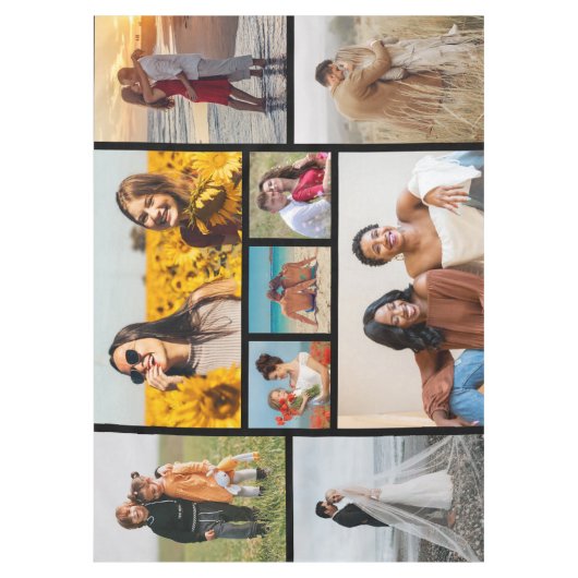 Creëer Uw eigen fotocollage 9 Tafelkleed (Voorkant)