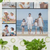 Creëer Uw eigen fotocollage 9 Theedoek (Gevouwen)