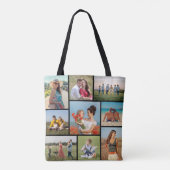 Creëer Uw eigen fotocollage 9 Tote Bag (Achterkant)