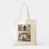 Creëer Uw eigen fotocollage 9 Tote Bag (Achterkant)