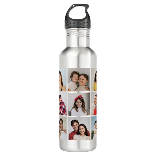 Creëer Uw eigen fotocollage 9 Waterfles (Voorkant)