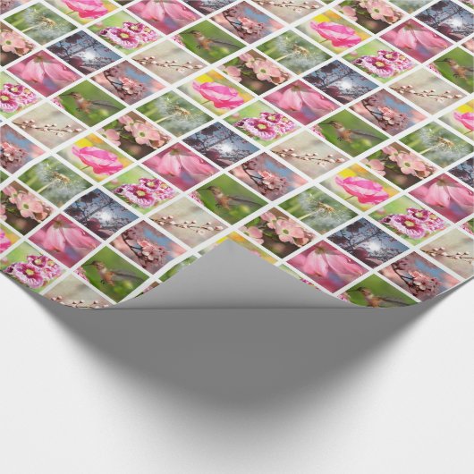 Creëer Uw eigen fotocollage Cadeaupapier (Hoek)