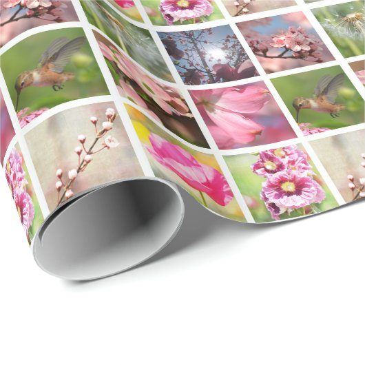 Creëer Uw eigen fotocollage Cadeaupapier (Rol Hoek)