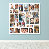 Creëer Uw eigen fotocollage Canvas Afdruk (Insitu (Houten vloer))