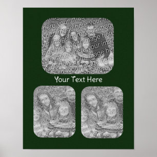 Creëer Uw eigen fotocollage gepersonaliseerd Poster