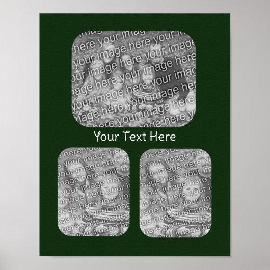 Creëer Uw eigen fotocollage gepersonaliseerd Poster (Voorkant)