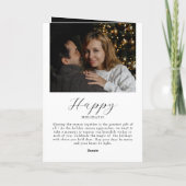 Creëer uw eigen fotocollage gevouwen begroeting kaart (Achterkant)