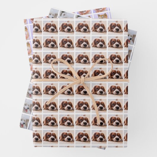 Creëer Uw eigen fotocollage Inpakpapier Vel (In situ)