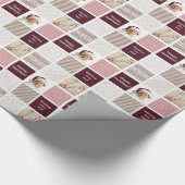 Creëer uw eigen fotocollage kerst cadeaupapier (Hoek)