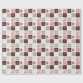 Creëer uw eigen fotocollage kerst cadeaupapier (Vlak)