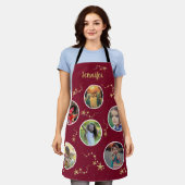 Creëer uw eigen fotocollage Kerstmonogram Schort (Gedragen)