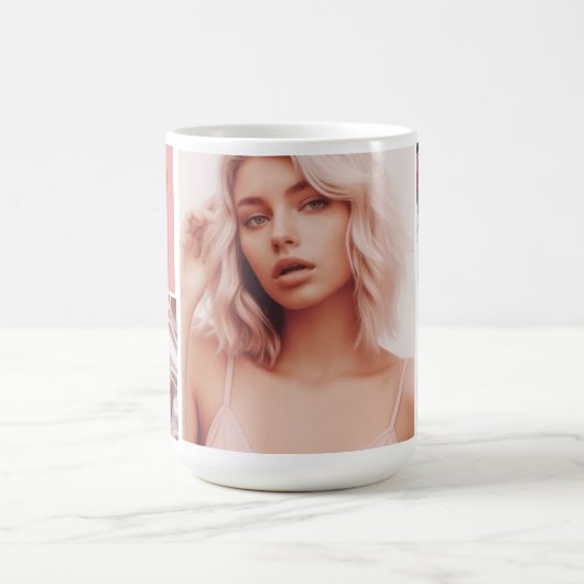 Creëer Uw eigen fotocollage Koffiemok (Center)