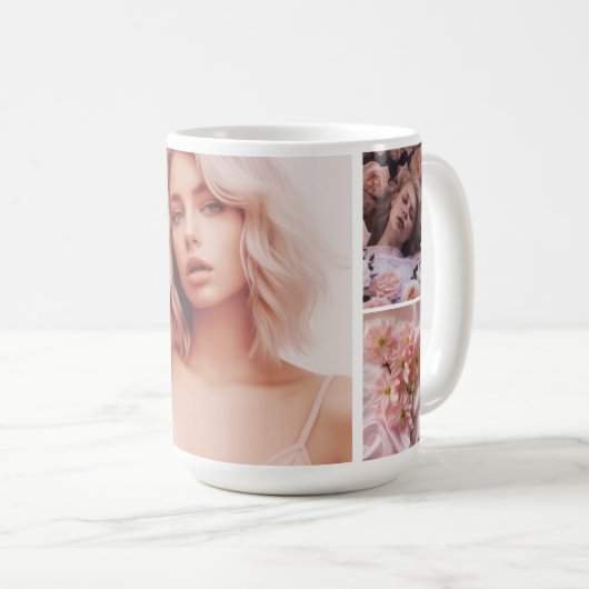 Creëer Uw eigen fotocollage Koffiemok (Voorkant rechts)