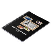 Creëer-Uw-Eigen Fotocollage-laptop Notitieboek (Linkerzijde)