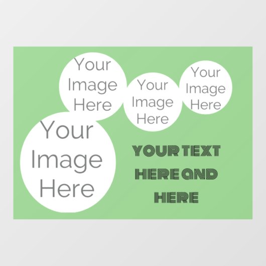 creëer uw eigen fotocollage raamsticker (Vel)