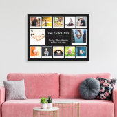 Creëer Uw Eigen Fotocollage Sjabloon Typografie Canvas Afdruk (Insitu (Woonkamer))