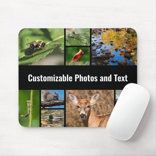 Creëer uw eigen fotocollage Vaderdag Muismat (Met muis)