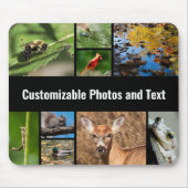 Creëer uw eigen fotocollage Vaderdag Muismat (Voorkant)