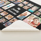 Creëer Uw eigen fotocollage van 32 families Sherpa Deken (3/4)