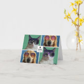 Creëer Uw eigen fotocollage van 4 Pet Kaart (Gele Bloem)