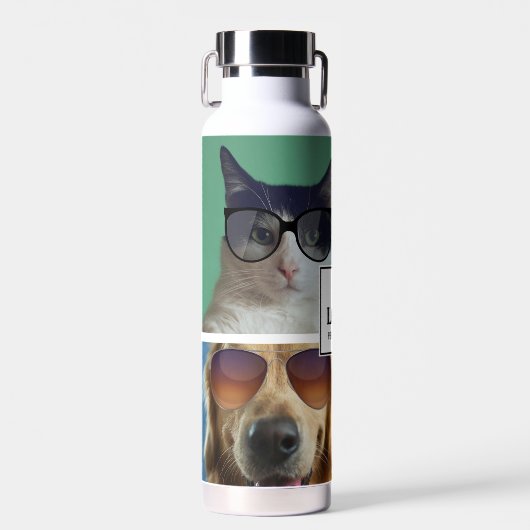 Creëer Uw eigen fotocollage van 4 Pet Waterfles (Voorkant)