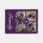 Creëer Uw eigen fotocollage voor 4 Afbeeldingen Fleece Deken (Voorkant (Horizontaal))