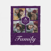 Creëer Uw eigen fotocollage voor 4 Afbeeldingen Fleece Deken (Voorkant)