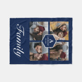 Creëer Uw eigen fotocollage voor 4 Afbeeldingen Fleece Deken (Voorkant (Horizontaal))