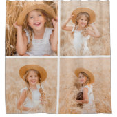 Creëer Uw eigen fotocollage voor 4-reeks Douchegordijn (Voorkant)