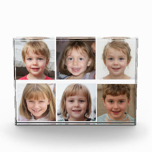 Creëer Uw eigen fotocollage voor 6-reeks Fotoblokken