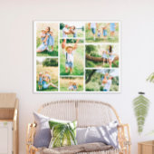 Creëer Uw eigen fotocollage voor 8-reeks Canvas Afdruk