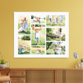 Creëer Uw eigen fotocollage voor 8-reeks Canvas Afdruk (Insitu (Woonkamer))
