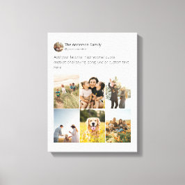 Creëer uw eigen fotocollage voor sociale media canvas afdruk