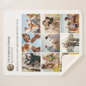 Creëer uw eigen fotocollage voor sociale media sherpa deken (Voorkant (horizontaal))