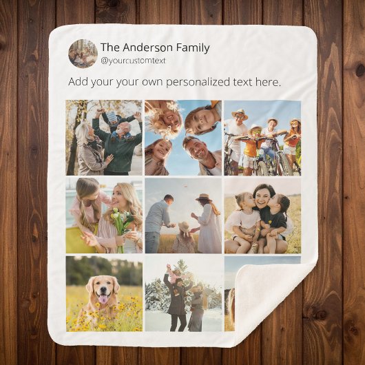 Creëer uw eigen fotocollage voor sociale media sherpa deken