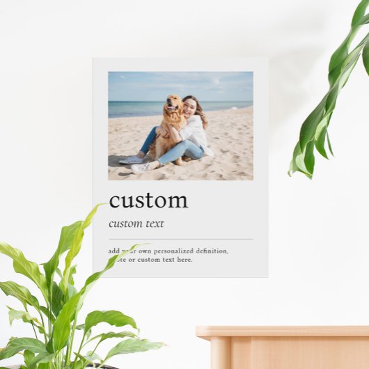 Creëer uw eigen fotodefinitie poster